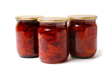Three preserve of quince jam