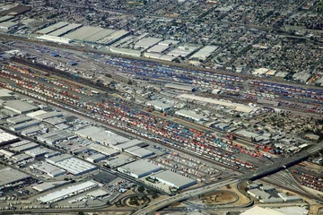 Cercles muraux Los Angeles cargo terminal