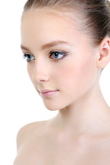 Obraz premium clean skin of beautiful female face