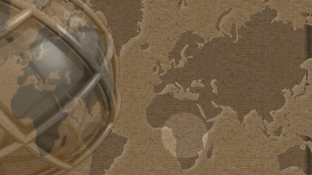 World splash vintage