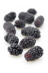 Blackberries closeup