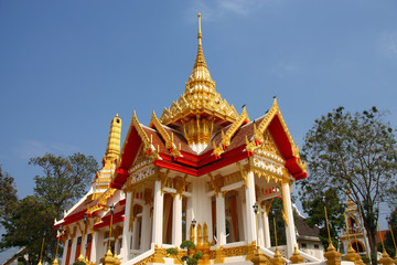 Thai Buddhist temple in Kanchanaburi
