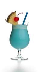Blue Hawaiian Colada - mit Ananas und Kirsche