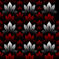 Seamless wallpaper vector illustration floral background.
