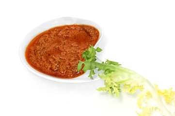 escarola con romesco