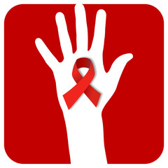 Stop AIDS hand