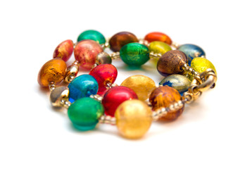 Colorful beads made of Murano glass