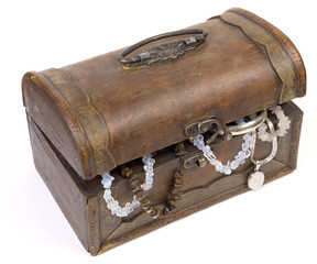 antique rustic wooden box