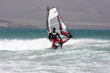 Naklejka premium Waveriding