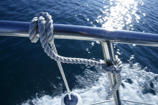 Marine Fender Knot Around Boat Lee