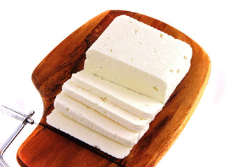 white soft goat cheese