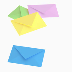 bunte Briefumschläge