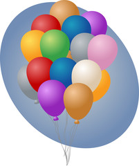 Fototapeta na wymiar Group of balloons
