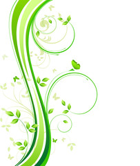 Floral background vector