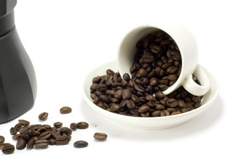 Obraz premium Coffee And Coffee Maker