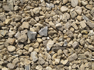 Background of stones for road construction