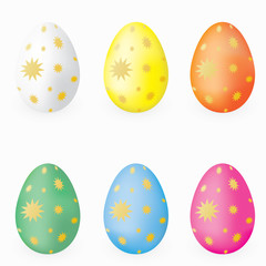 easter eggs vector