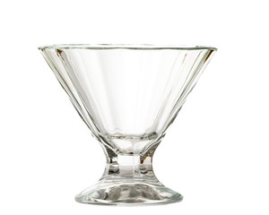 empty glass isolated on white background