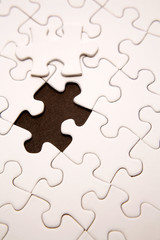 Obraz premium Missing piece of jigsaw puzzle