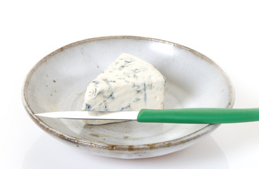 Blue Cheese with Knife