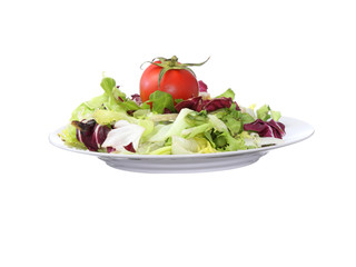 Vegetarian salad with tomato