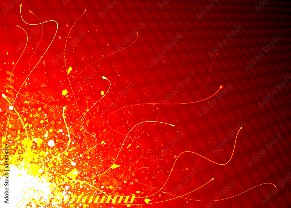 Aufkleber Futuristic Exploding Background, vector layered.