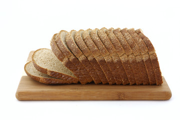 Stone ground whole wheat bread loaf