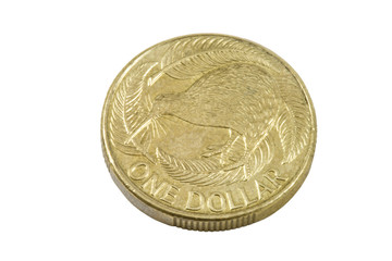 one dollar new zealand kiwi coin