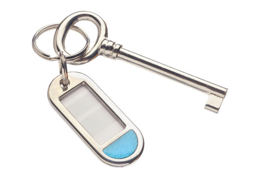 key ring with empty label