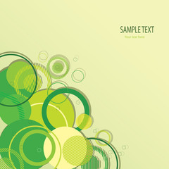 Stylish green banner. Vector illustration