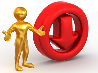 Men with symbol Download