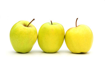 Three green apples
