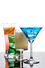 Alcoholic cocktails, studio photographing
