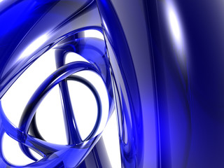 Abstract Blue Tubes