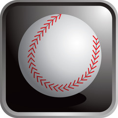 Baseball Web Button