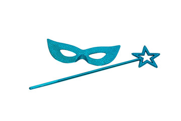 Fototapeta premium Wand and gemmed mask