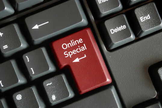 "Online Special" key on keyboard