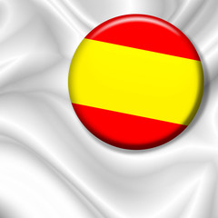 Obraz premium Bandiera Spilla Spagna-Spain Badge Flag-Drapeau Espagne
