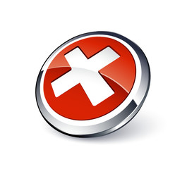Obraz premium Bouton croix