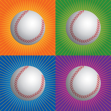 Retro baseballs