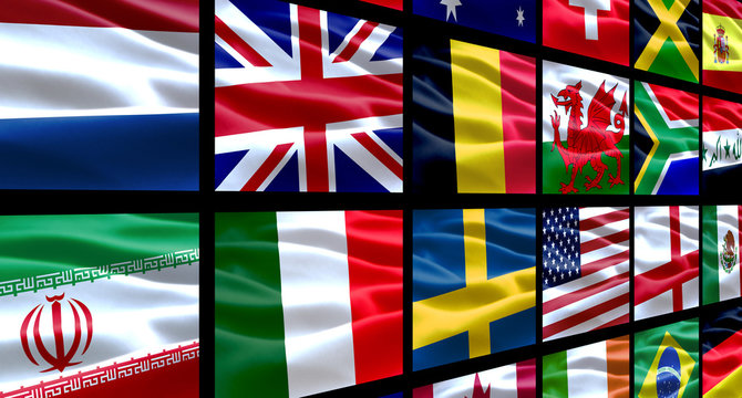 World Flags Background