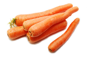 carrots over white