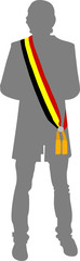 Silhouette de bourgmestre belge