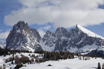 Dolomiten im Winter