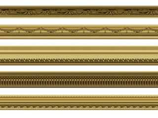 isolated gold ornaments © Roman King