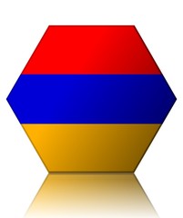 armenie drapeau hexagone armenia flag