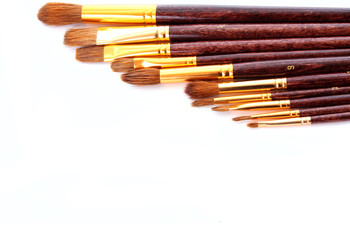 Fototapeta premium brushes on white