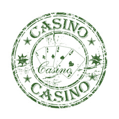 Casino rubber stamp