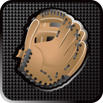 baseball glove web button