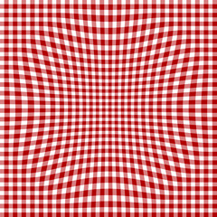 Red picnic fabric